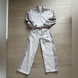 2 pc set* Athleta wide leg & 1/4 zip set, forever fleece, both XS